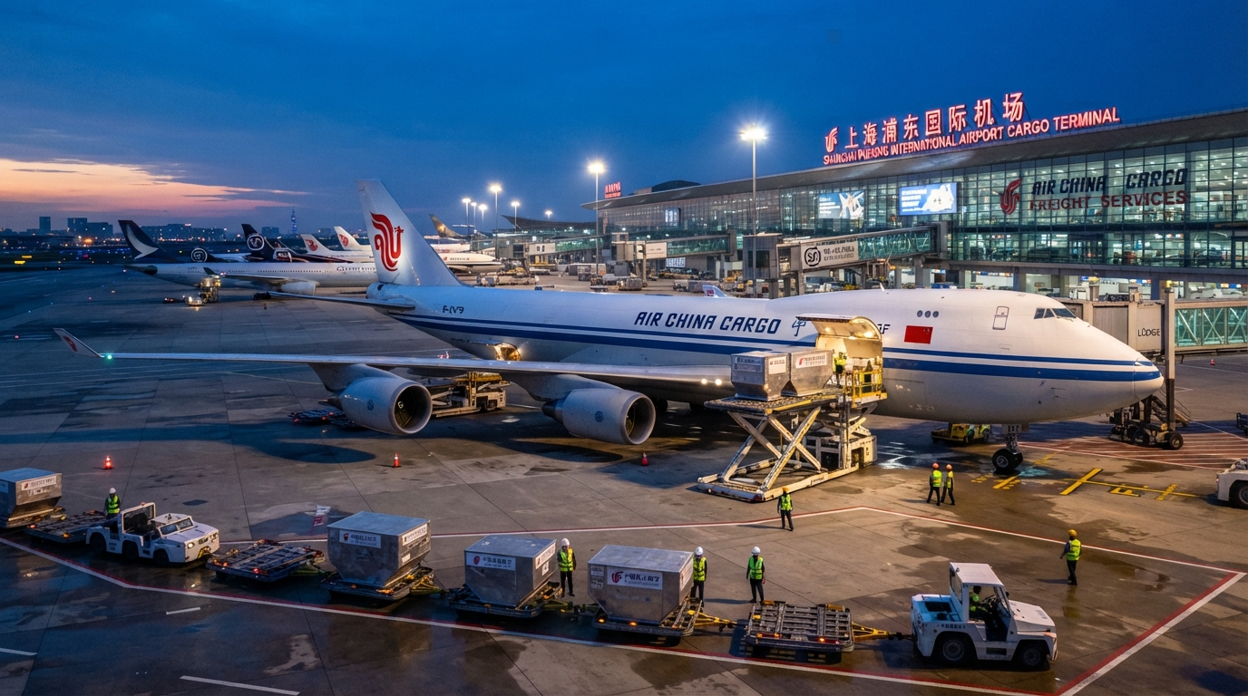 国际航空货运全货机坪装卸